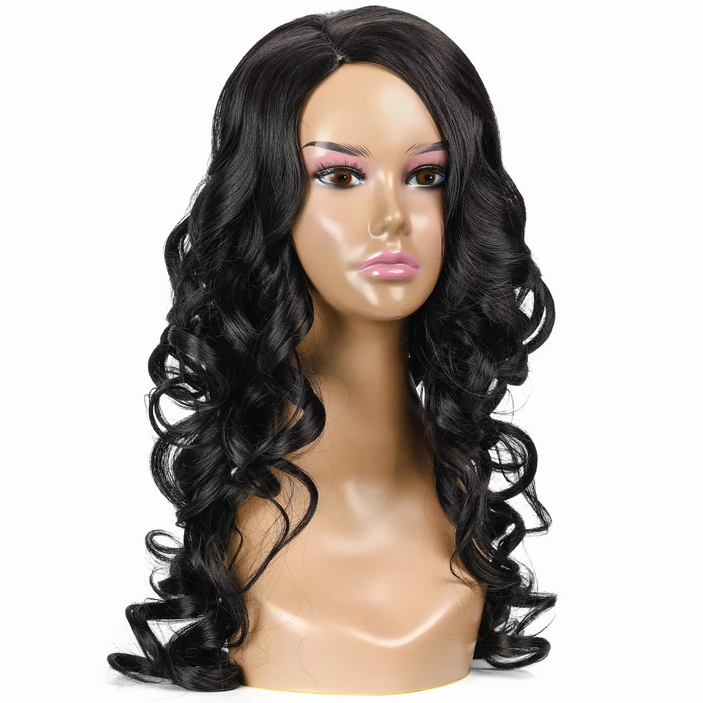 Надувной кудрявый парик черный для белых/черных женщин волос парики