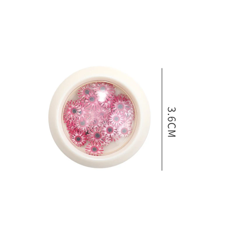 

12 Colors Sunflower Nail Art Sticker Wood Pulp Manicure Pulp Chip Daisy Color Flower Nail Decoration Patch