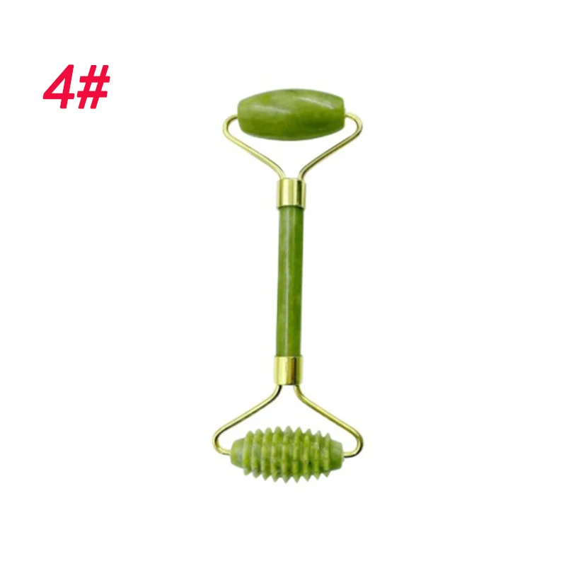 

Natural Jade Beauty Container Double Head Jade Roller Facial Massage Beauty Container Facial Muscle Relaxation Face-Lift Massage
