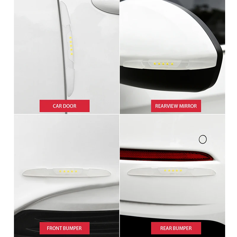 Универсальная защита края двери автомобиля зеркало заднего вида силановые