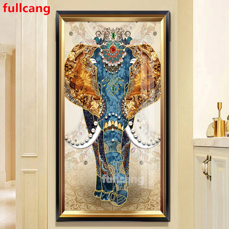 

Top New living room Drill Elephant diamond painting Full Diamond Cross Stitch handmade diamond crystal Thailand Style JX2078