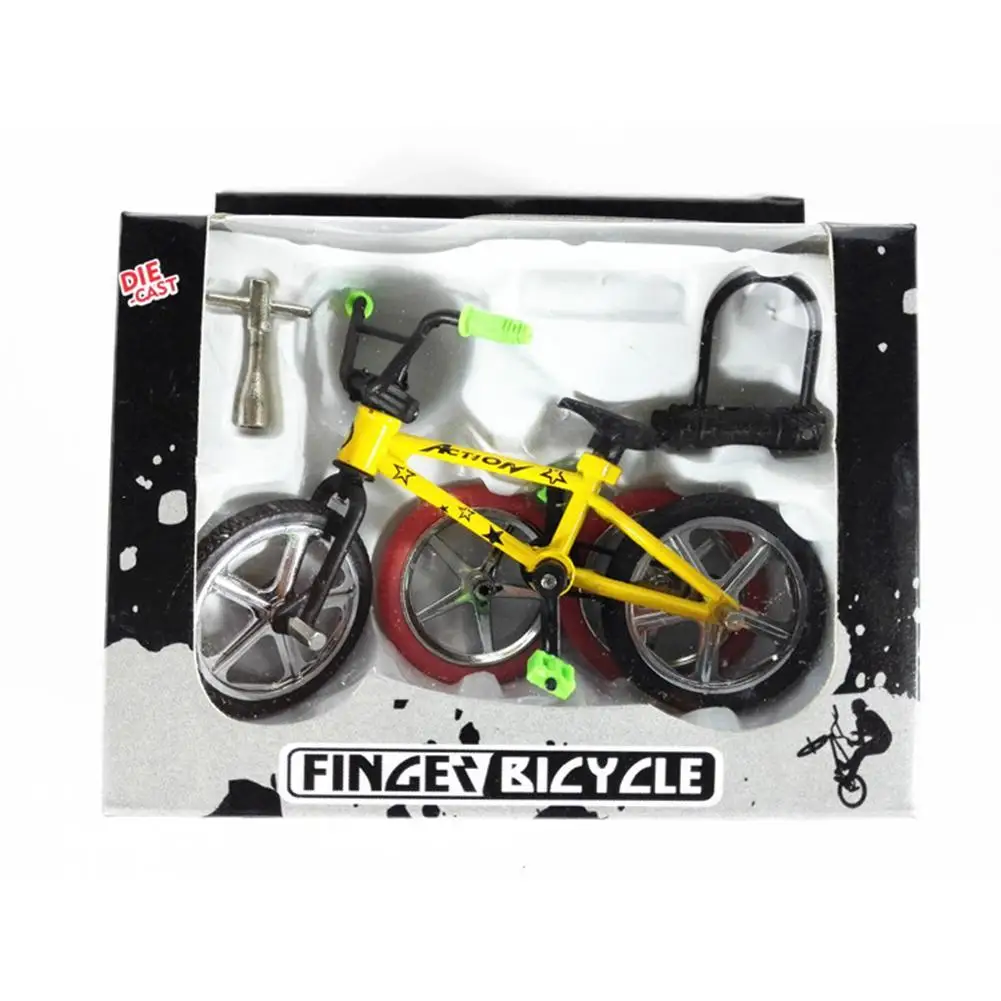 

Mini Alloy Bicycle Model Diecast Metal Finger Mountain Bike Racing Toy Bend Road Simulation DIY Collection Kid Toys for Children