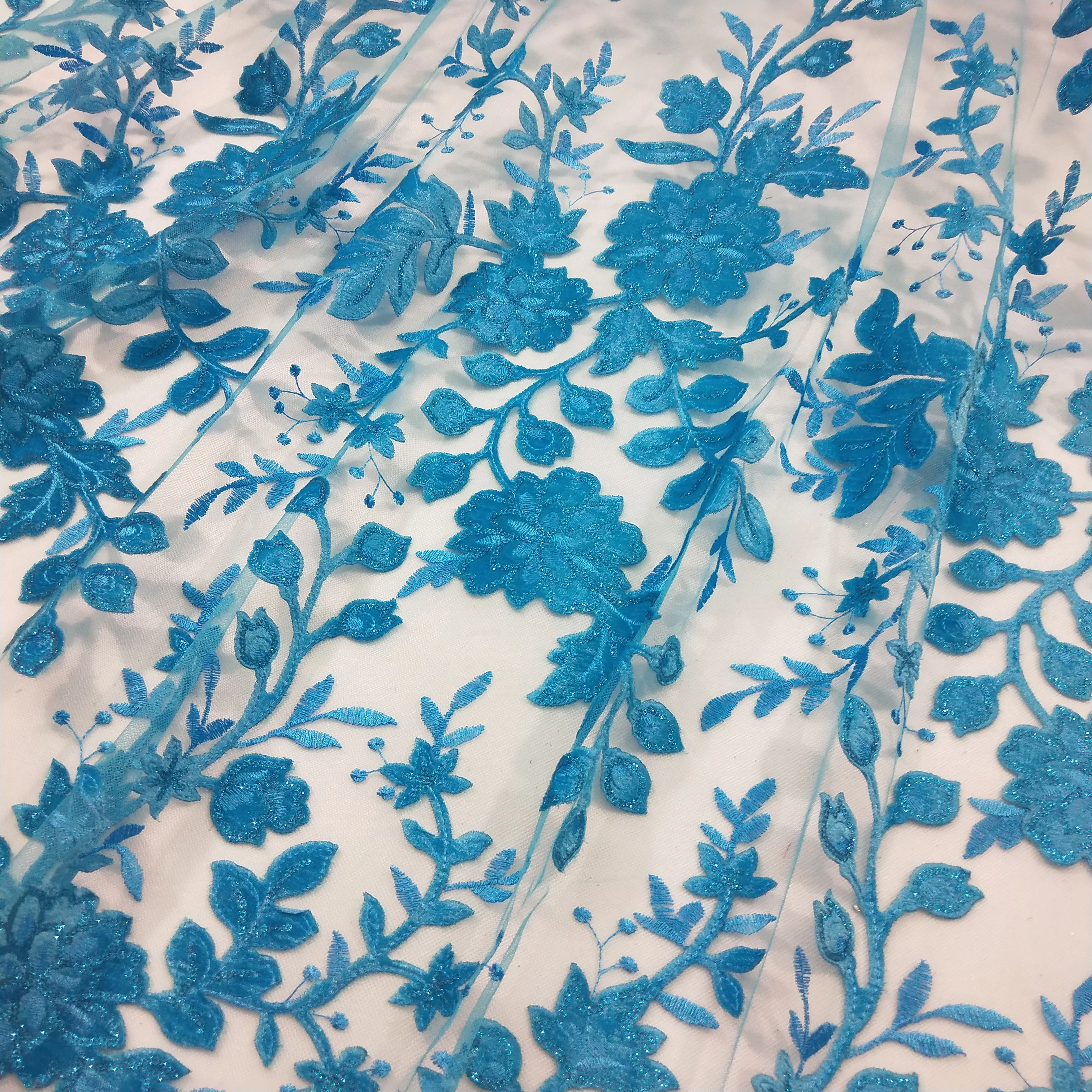 Бархатная французская кружевная ткань оранжевая изумрудная зеленая бирюзовая