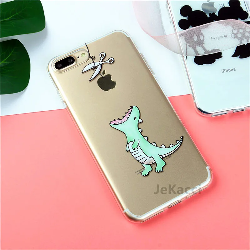 Милый мультяшный чехол для телефона для iPhone 11 Pro Max 6 6s 7 8 plus X Xr Xs Max 5S se силиконовый мягкий ТПУ чехол s для iPhone 7 забавные чехлы