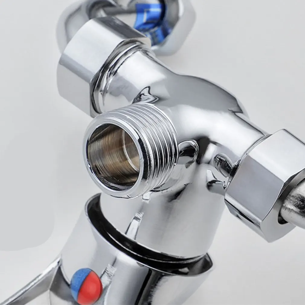 

U style Bathroom Thermostatic Mix Bath Shower Faucets Cold Hot Water Control Valve Wall Mounted Ceramic Valve