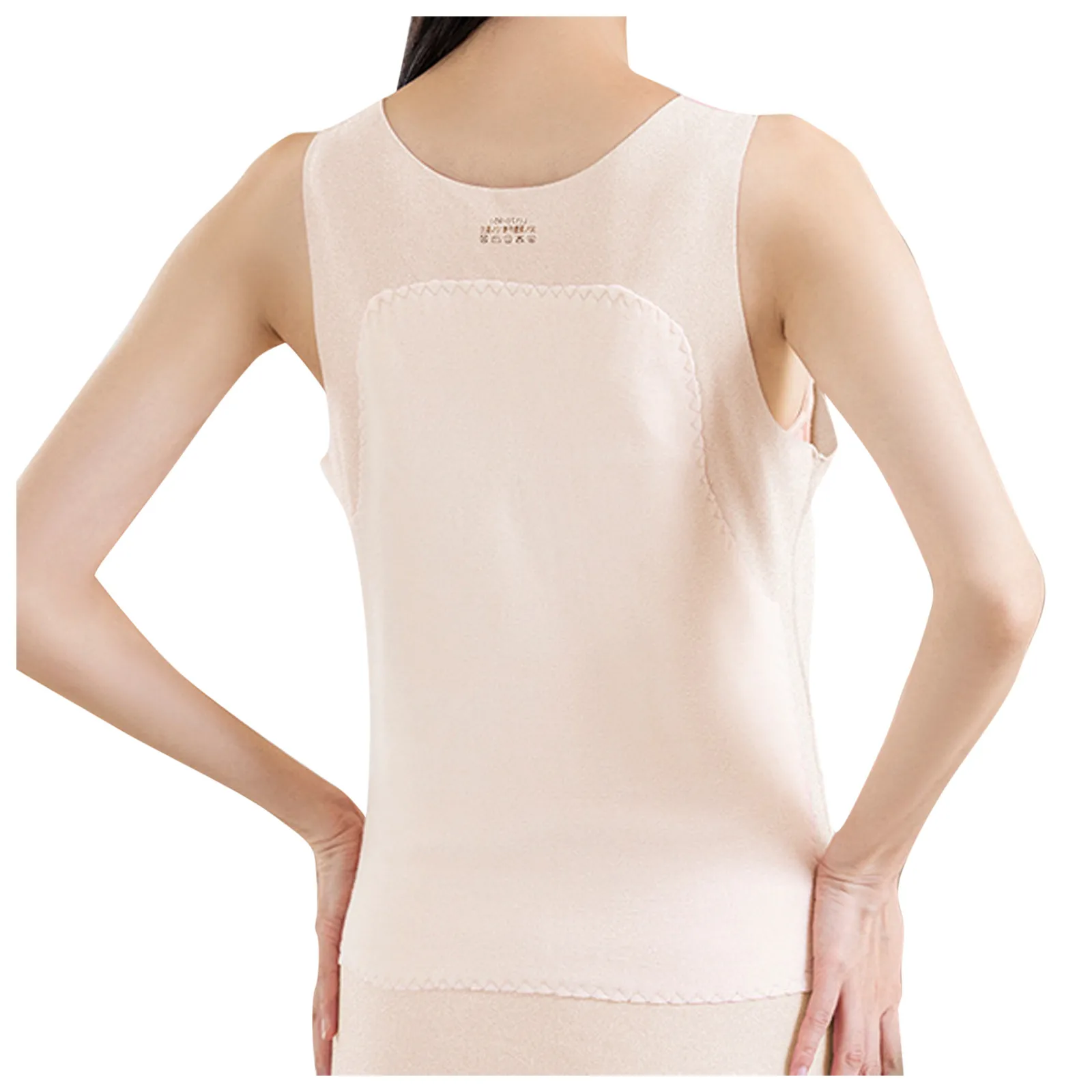 

Tank Thermal Lined O Tops Women Fleece Neck Underwear Tops Intimates