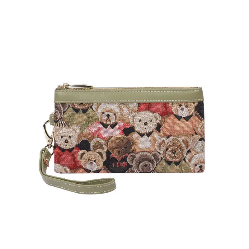 

Mobile phone bag new bear series small handbag long women fashion clutch bag hand bag change
