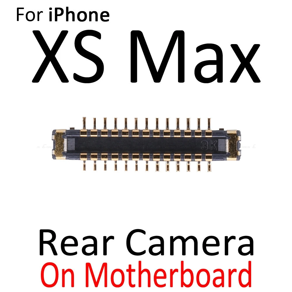 2 шт задняя камера разъем FPC для iPhone X XR XS Max на материнской плате гибкий кабель