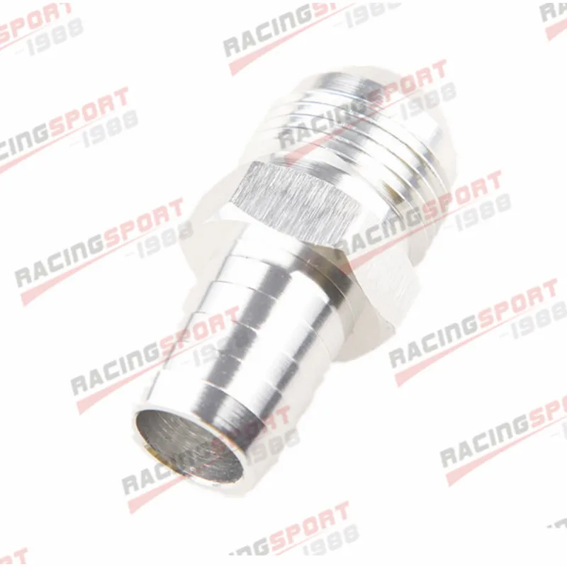 

-12AN 12AN AN12 To 3/4" Barb Straight Fitting Fuel Line Silver