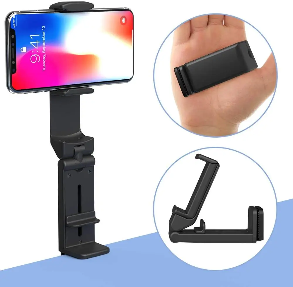 xmxczkj universal airplane in flight phone mount handsfree phone holder with multi directional dual 360 degree rotation free global shipping
