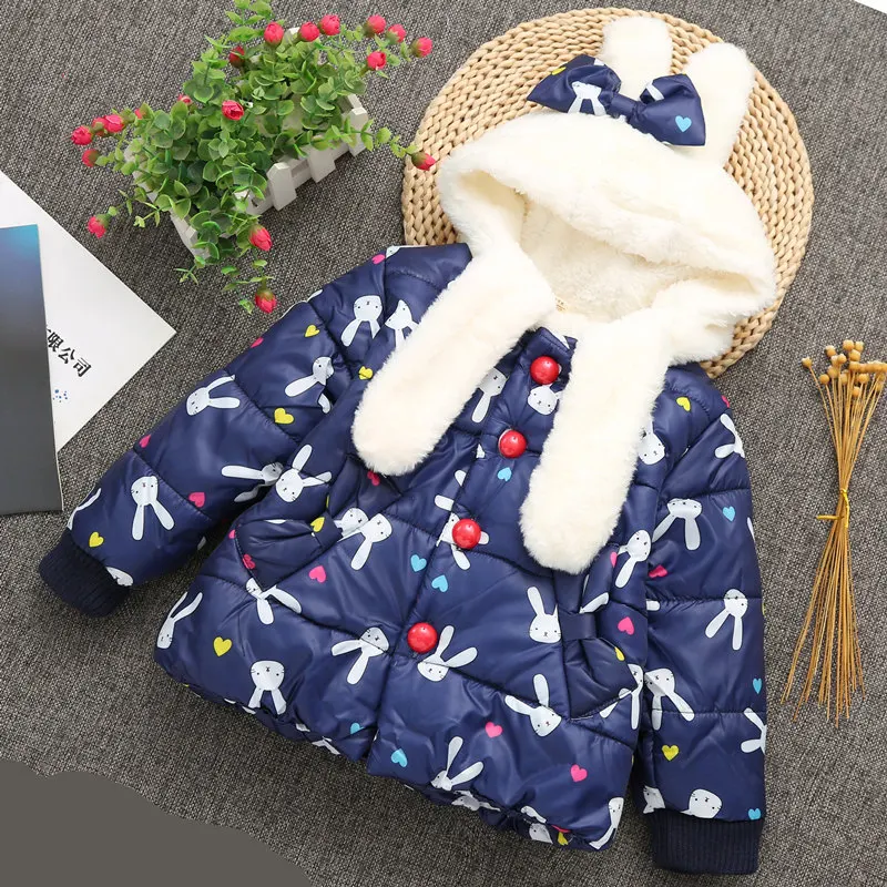 Зимняя куртка для девочек новинка 2019 Модная хлопковая зимняя Бархатная Одежда