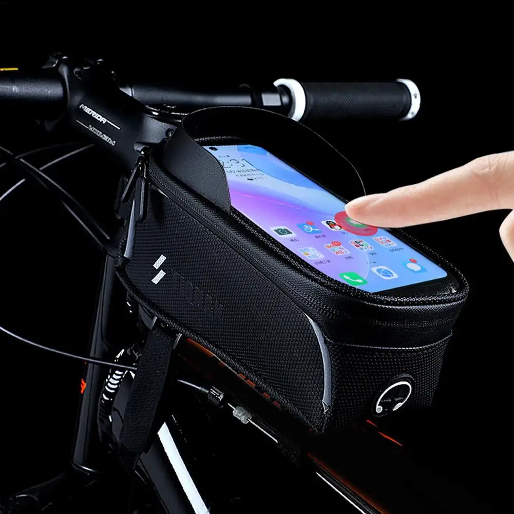 

New Bicycle Bag Waterproof Bicycle Front Bag Touchscreen Bike Front Top Tube Bag Cycling Phone Mount Case Bike Accessories
