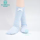 Аксессуары для куклы подходят 13 14 16 BJD doll DD SD MSD YOSD модные синие и белые полосатые носки