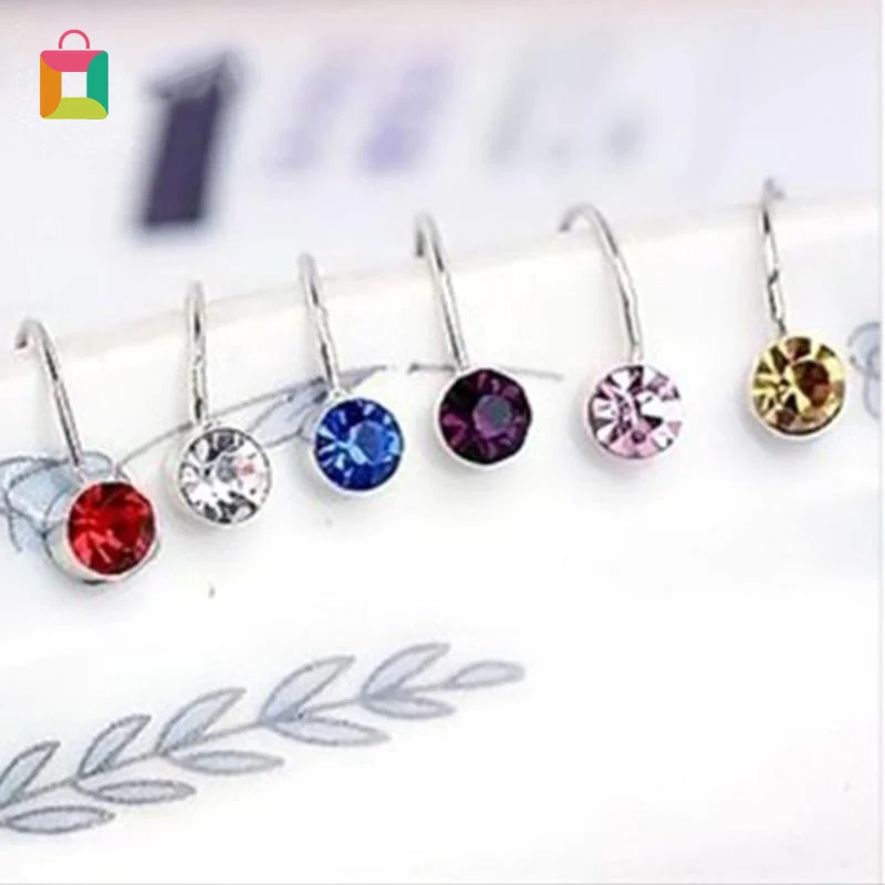 

1 шт. U-образные серьги-клипсы с кристаллами, Модные клипсы для ушей, женские серьги-каффы, сверкающие серьги