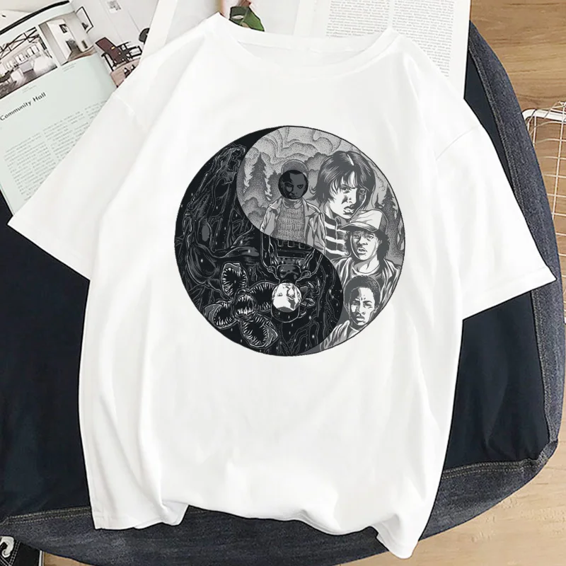 

T Shirt Women Tai Chi Bagua Diagram Summer Harajuku Casual Top Tee Female Femme Clothing Funny Movie Women Plus Size
