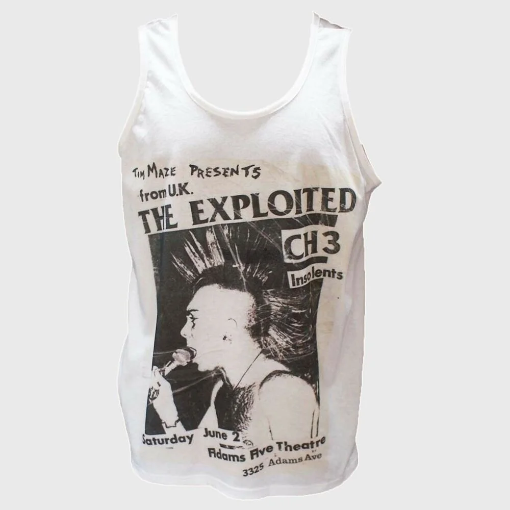 

THE EXPLOITED PUNK ROCK HARDCORE T-SHIRT VEST TOP discharge gbh