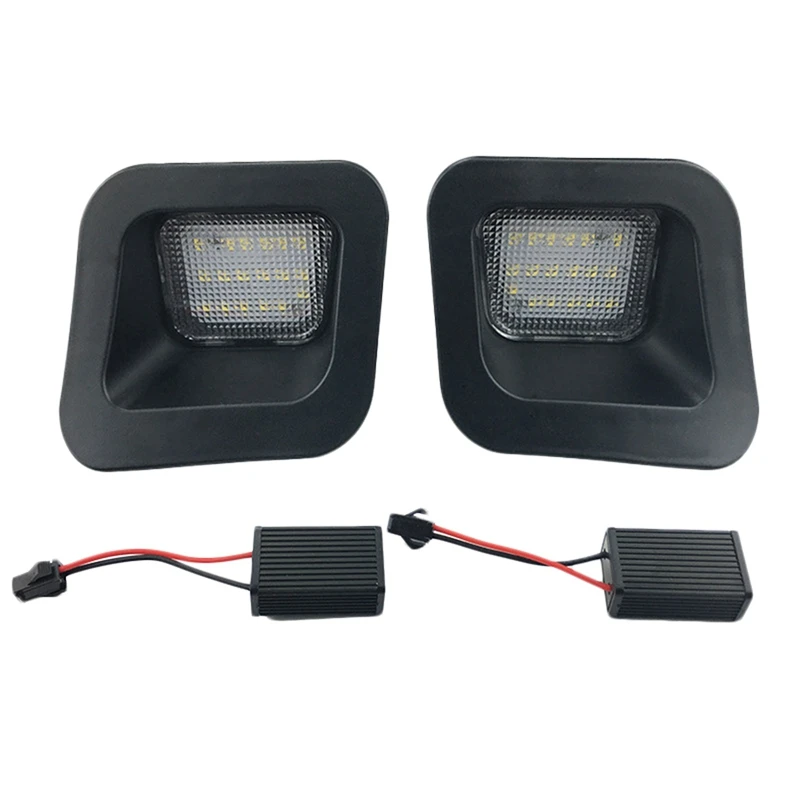 2 Set Car Accessories: 1 License Plate Rear Bumper Lights & Window Door Lock Switch Bezel Panel | Автомобили и мотоциклы