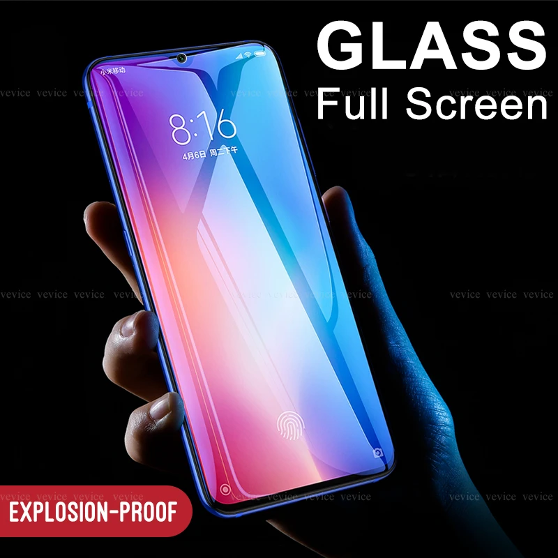 Защитные Противоударные пленки для Xiao mi cc9e x3 9 8 SE закаленное стекло Red K20Pro 7 Note 6 5 Pro