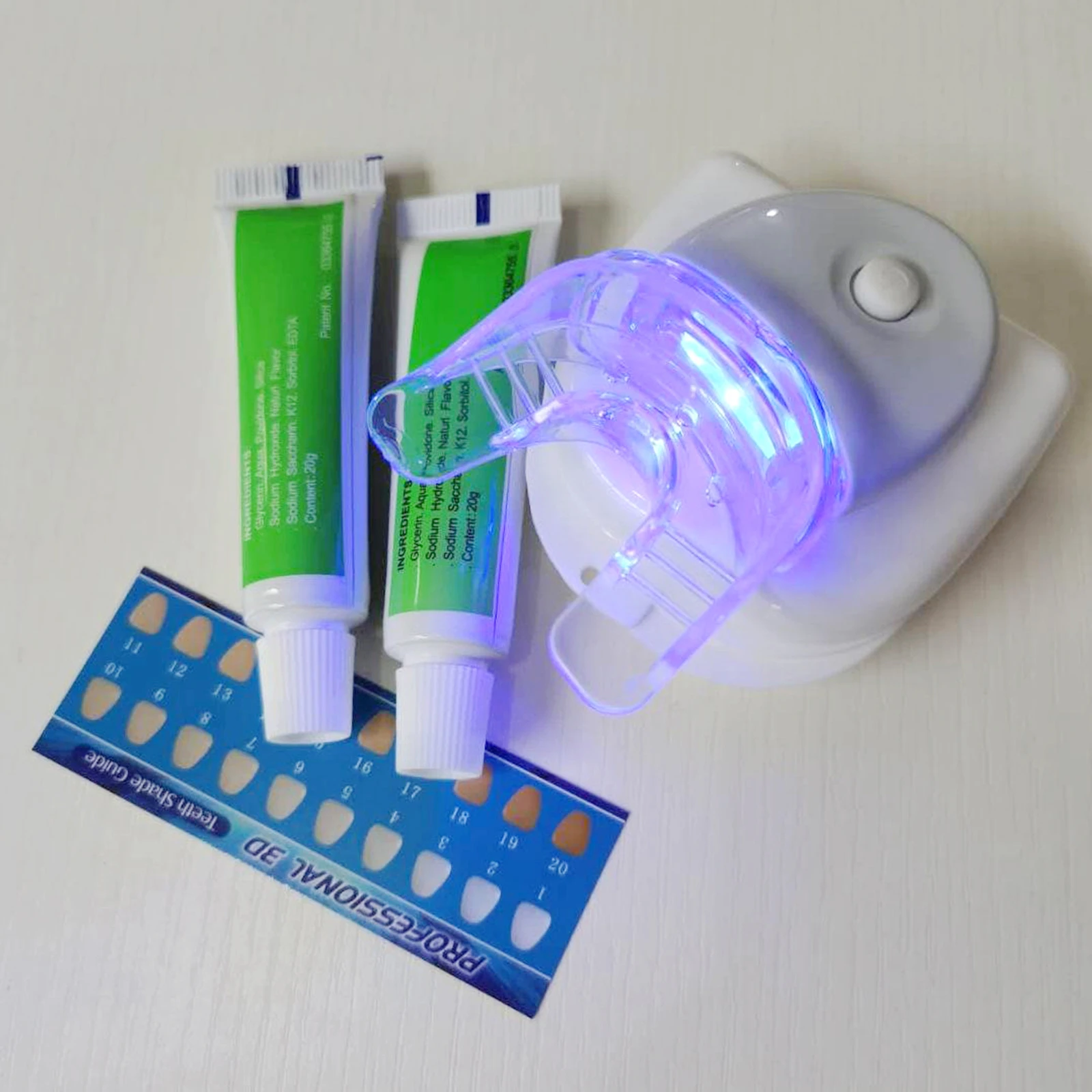 

Professional Teeth Whitening Kit with Cold LED Whitening Gel Storage Box