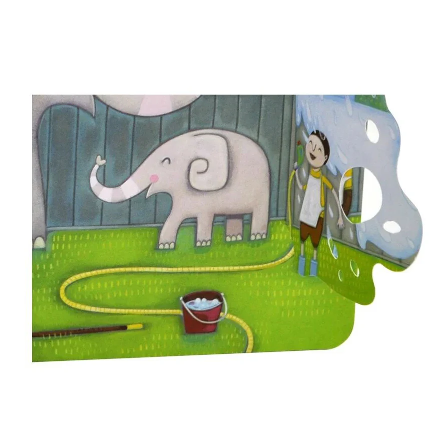 Детский учебник для чтения с животными Usborne Peep Inside The Zoo|Комиксы и графические