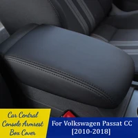 car central console armrest cover for volkswagen vw passat cc 2010 2017 2018 armrest pad protector trim interiors accessories
