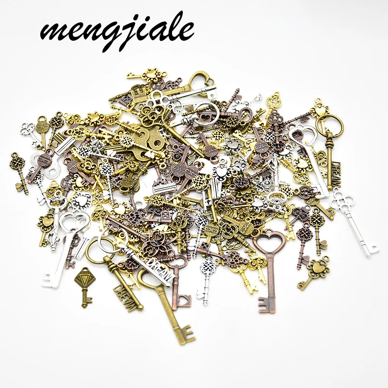 Европейский стиль 50 шт винтажные многоцветные смешанные металлические подвески