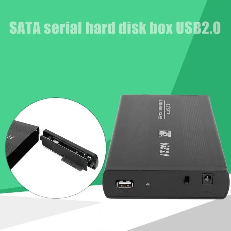 3,5 дюйма HDD чехол USB 2,0 на SATA SSD жесткий диск Корпус 2,5 дюйма USB 3,0 2,0 на SATA адаптер 480 Мбит/с твердотельный жесткий диск коробка