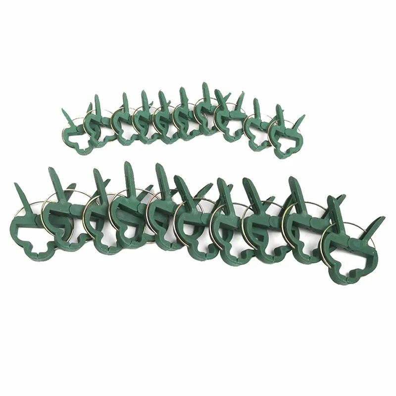 

20pcs/set Sprung Plastic Garden Plant Flower Vegetable Securing Bush Clips 45MM & 30MM Ties