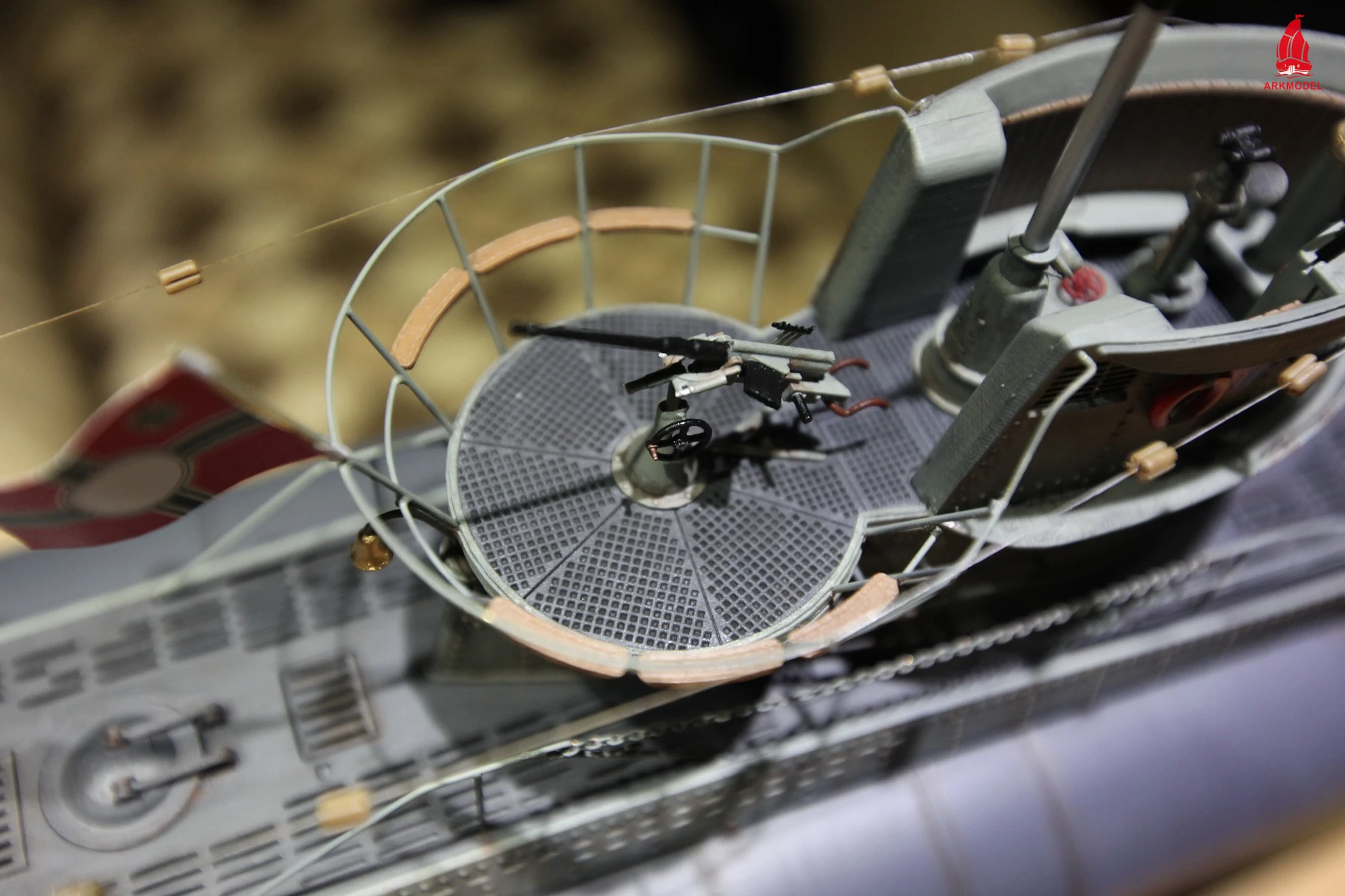 ARKMODEL немецкая u-лодка Тип VIIC RC Подводная лодка 1:48 масштабные модели пластиковые хобби комплект