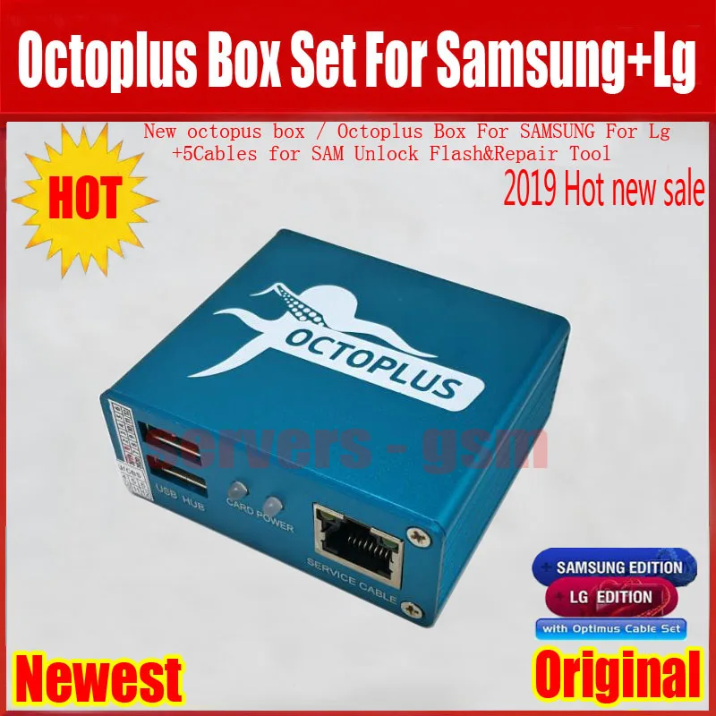 Новинка оригинальная коробка Octoplus с кабелем optimus для LG и Samsung разблокировка