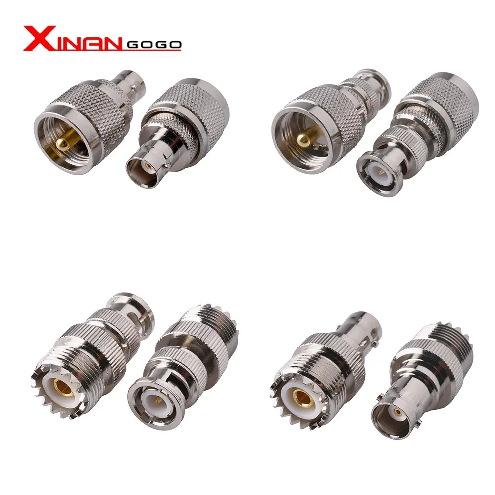 

1Pcs UHF SO-239 PL-259 TO BNC Male Female RF Connector Adapter For Antenna cable