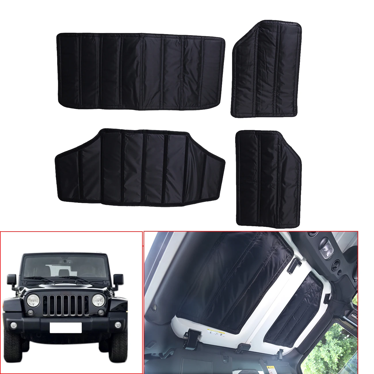 4 шт./компл. Автомобильная шумоподавляющая оболочка для Jeep JK Wrangler дверная 2011 2017