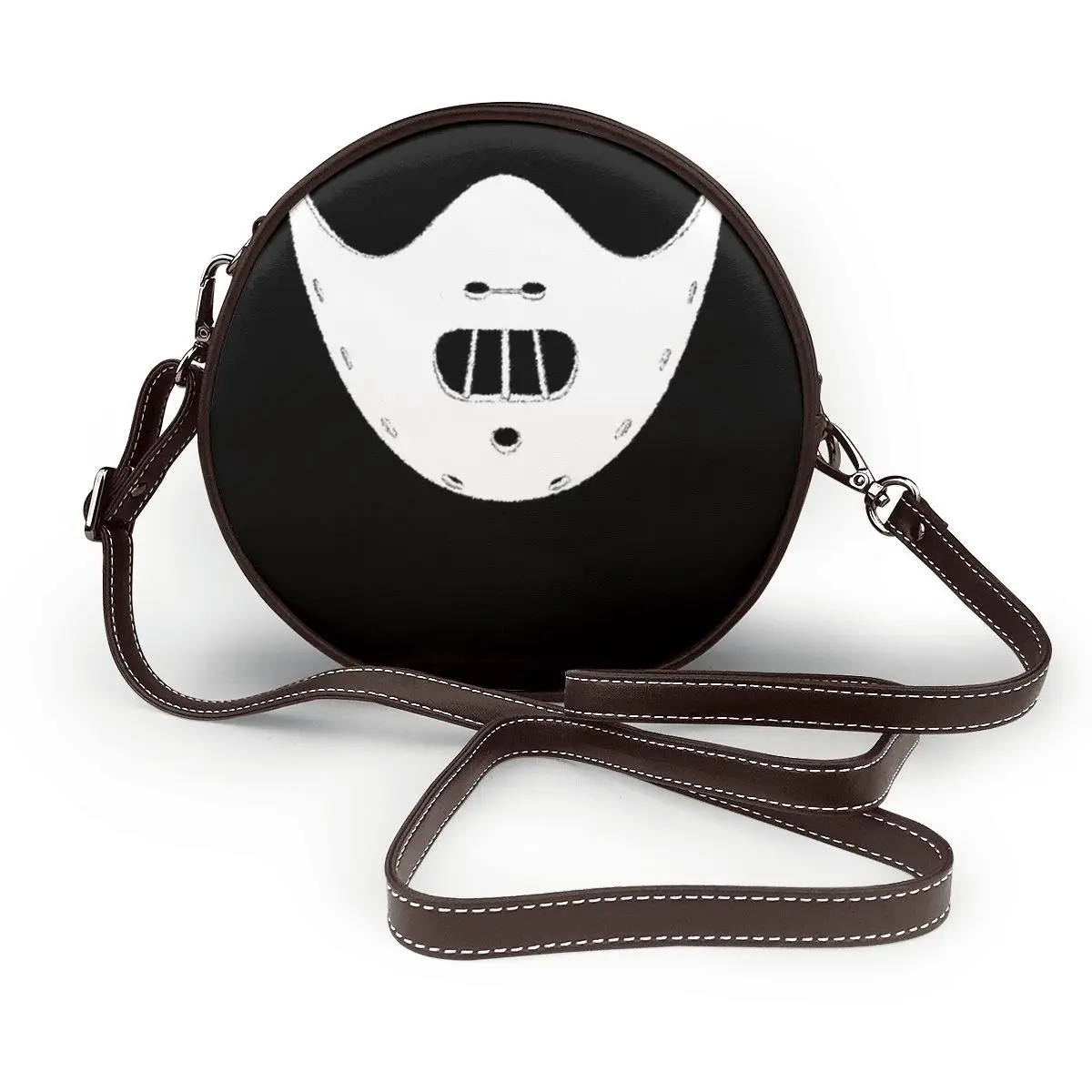 

Hannibal Lecter Shoulder Bag Gift Aesthetic Round Bag Leather Office Woman Purse