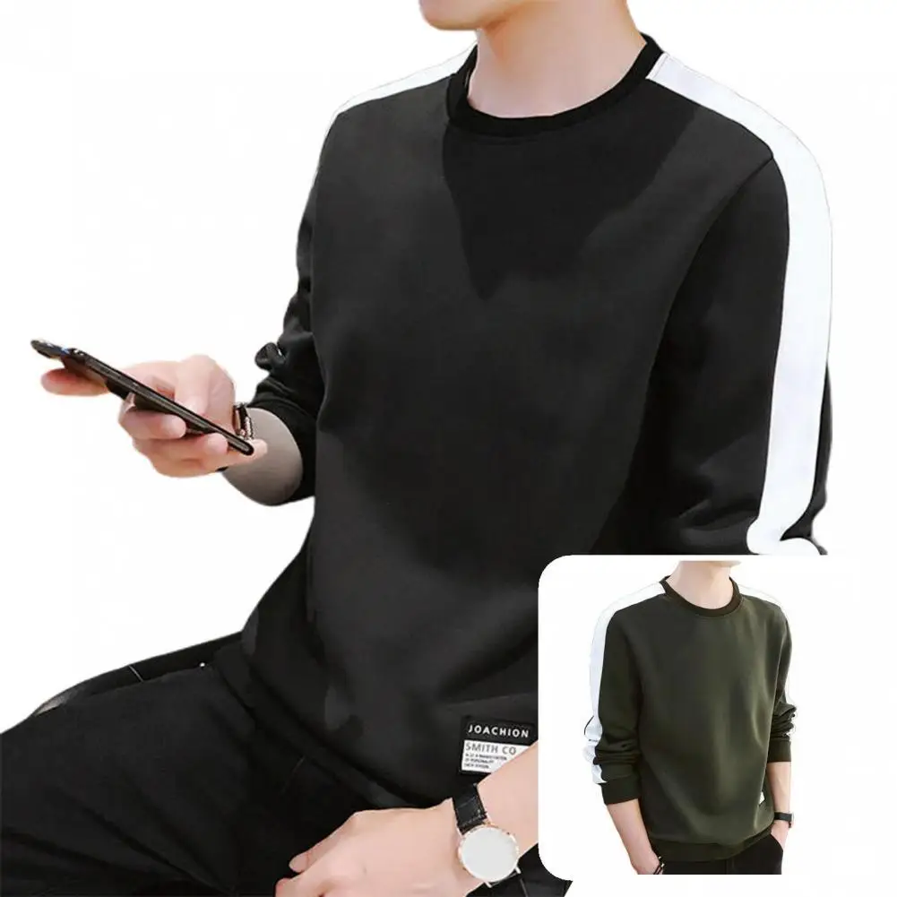 

Spring T-shirt Warm Young Breathable Leisure Men Top Men Shirt for School