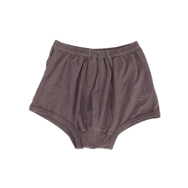 Трусы-брифы мужские с треугольниками удобное нижнее белье из хлопка серого цвета