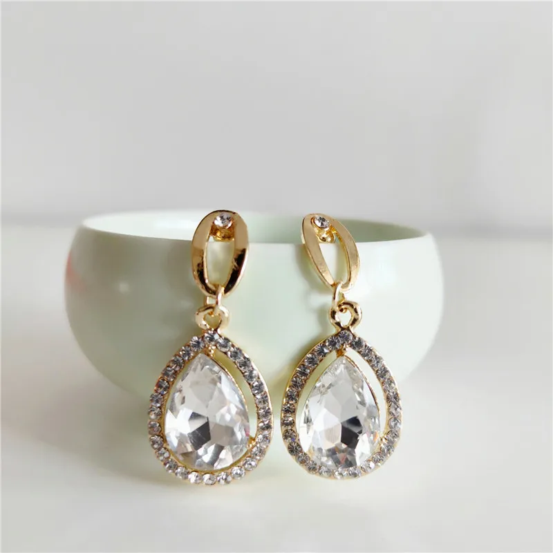 3 цвета женские циркон серьги модные классические праздничное прием вечерние