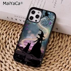 Чехол для телефона с изображением злого ведьмы, черного кота, волшебного имени, чехол для iPhone 5s 6s 7 8 plus XR XS 11 12 13 pro max Samsung Galaxy S8 S9 S10