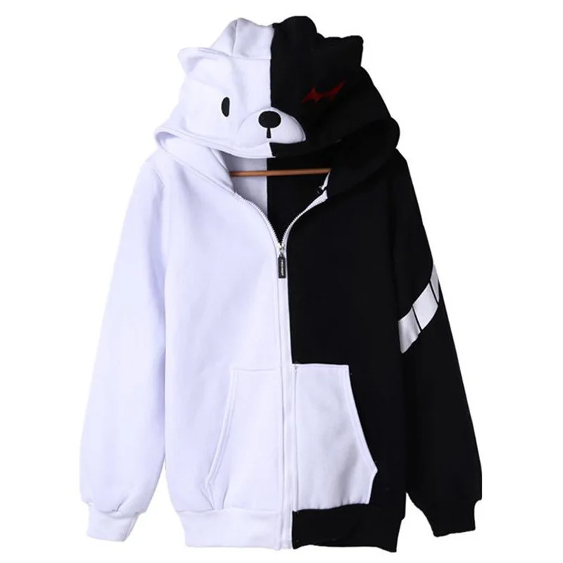 

Новый аниме Dangan Ronpa Monobear Monokuma Косплей Топ свитер модный костюм унисекс куртка с капюшоном толстовка на молнии кардиган