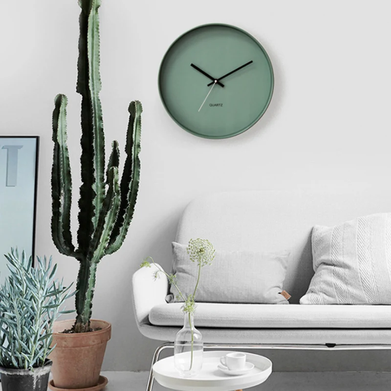 Креативные простые настенные часы в скандинавском стиле уникальные бесшумные