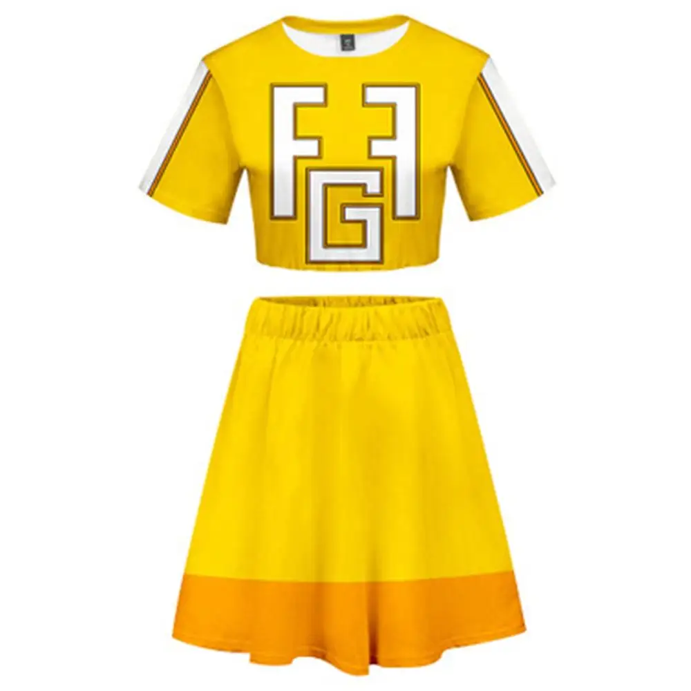 Костюм для косплея моя геройская Академия Boku платье с 3D принтом топ + юбка полный