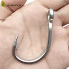 100 шт., рыболовные крючки для ловли рыбы, из нержавеющей стали