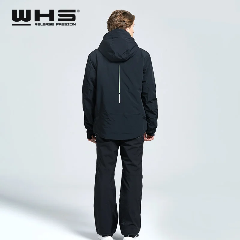WHS мужская куртка для катания на лыжах, ветровка, пальто для снежного поля с подогревом, электронное интеллектуальное пальто с подогревом, удобное и мягкое