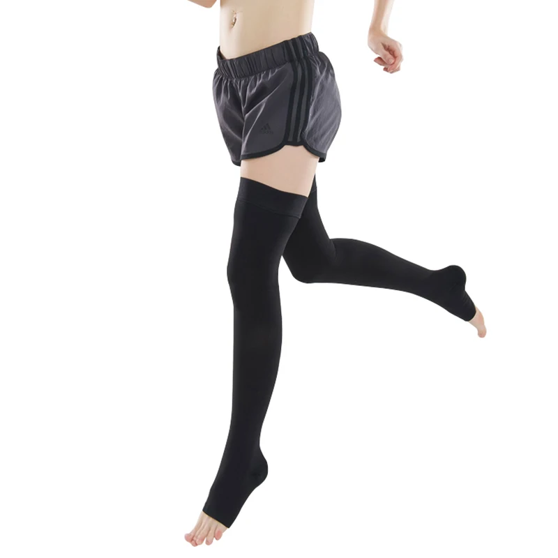 15-21mmHg Thigh-High Nylon Medical Compression Stockings for Prevent Varicose Vein,Relief Pain,Travel