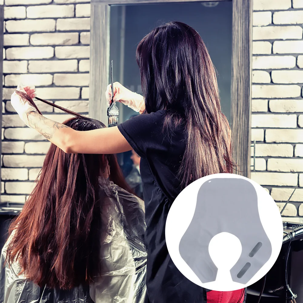 

1Pc Silicone Haircut Cape Waterproof Wai Cloth Hair Stylist Gown Apron Barber Accessories (Blue)