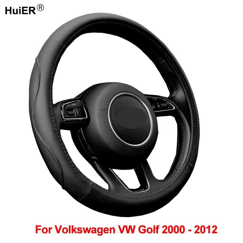 Чехол рулевого колеса автомобиля Wrap для Volkswagen VW Golf 2000 2011 2012 City R Van вариант Funda Volante