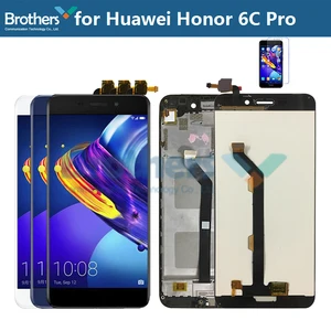 for huawei honor 6c pro lcd display touch screen digitizer assembly for honor 6c pro lcd jmm l22 al10 al00 lcd no logo free global shipping