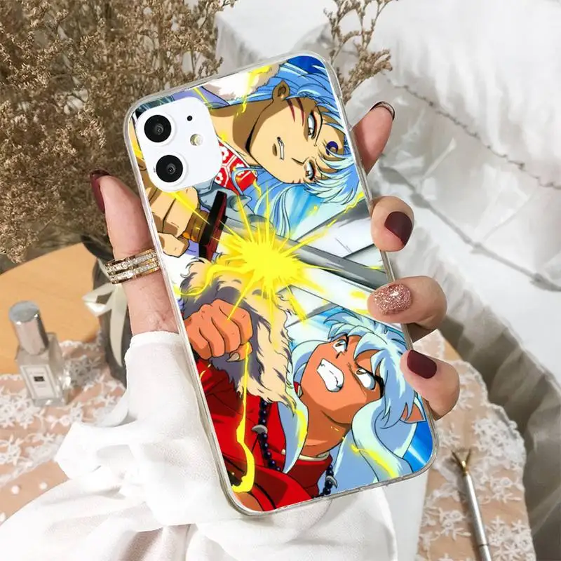 

Anime Manga Inuyasha Phone Case For iphone 5s 6 7 8 11 12 XSMAX XR pro plus mini se2020 Cover Fundas Coque