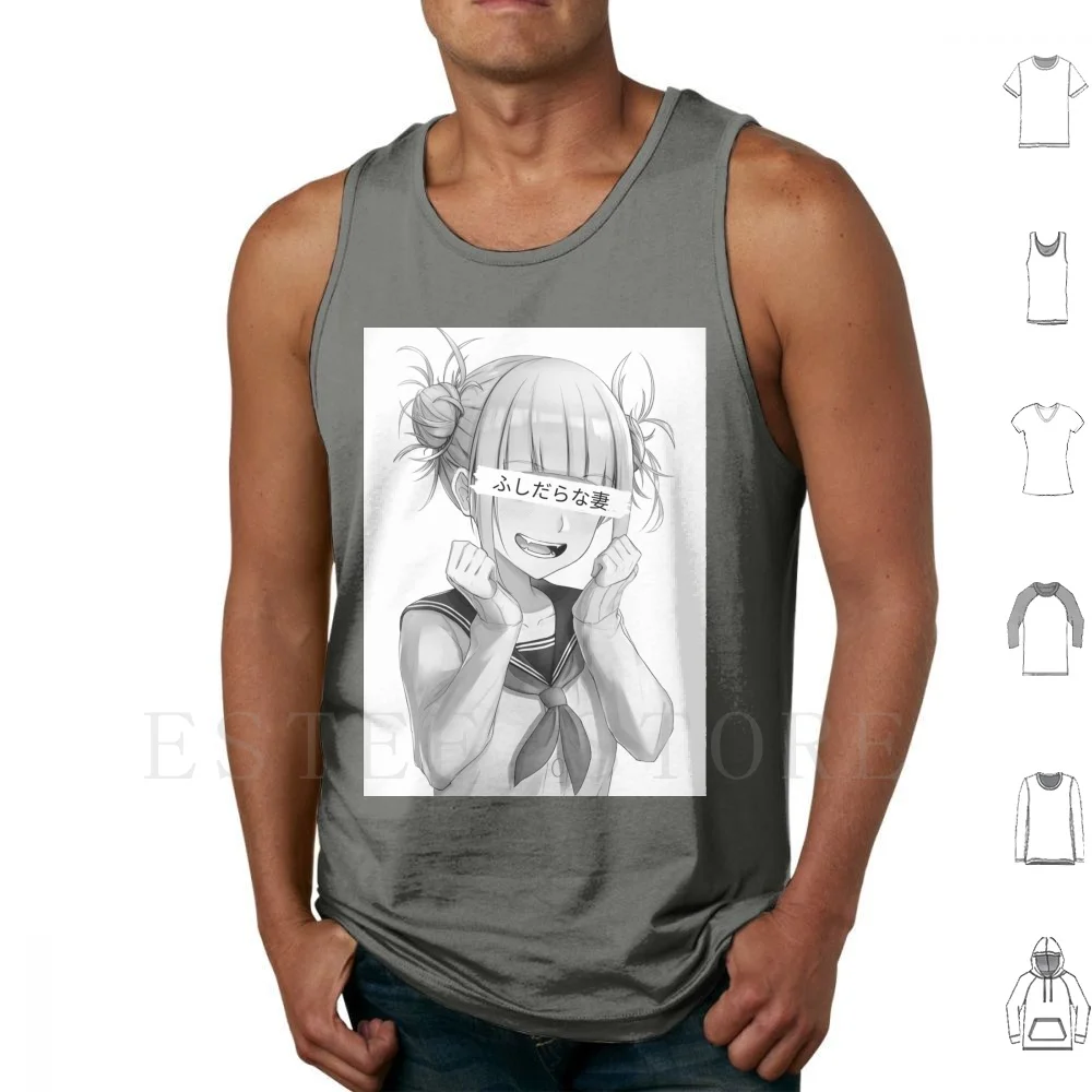 

Waifu Himiko Tank Tops Vest Sleeveless Himiko Toga Waifu Gamer