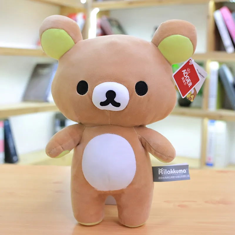 Kawaii Rilakkuma плюшевая кукла парная подвеска мультфильм милый Тедди коричневый