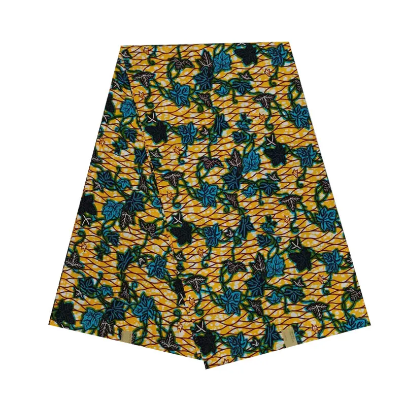 

2019 wax afrian fabric printed nigerian block soft wax 100% cotton 6yards hign quality new design V-L 652